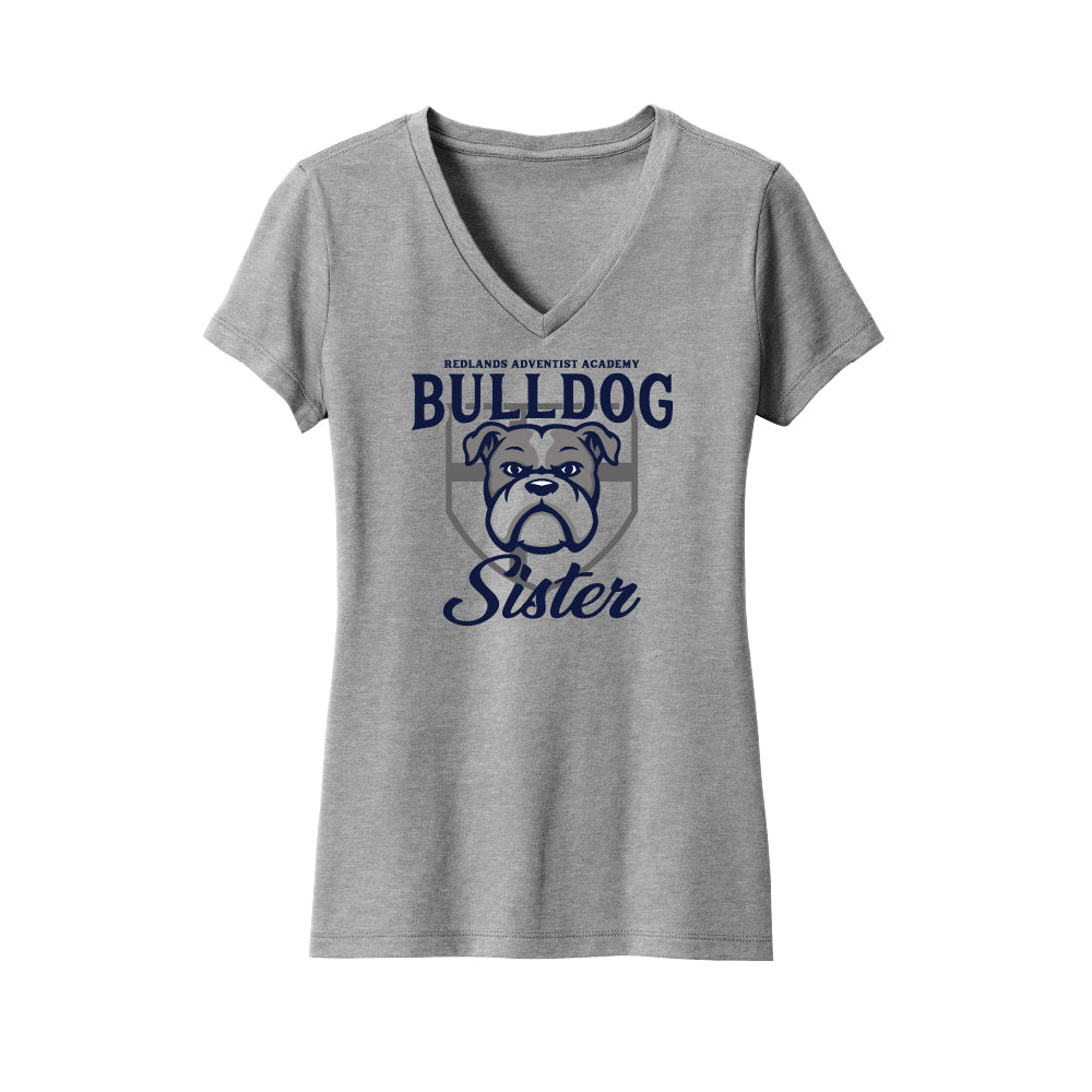 RAA Bulldog Sister Ladies V-Neck T-Shirt - Multiple Colorways