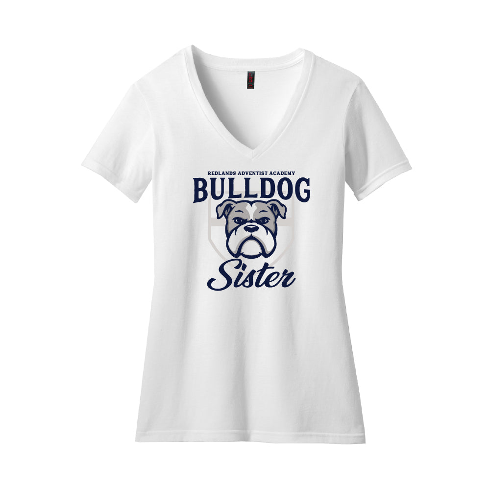 RAA Bulldog Sister Ladies V-Neck T-Shirt - Multiple Colorways