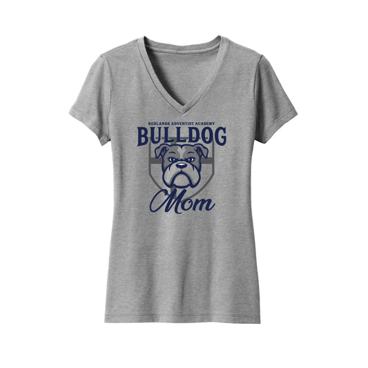 RAA Bulldog Mom Ladies V-Neck T-Shirt - Multiple Colorways
