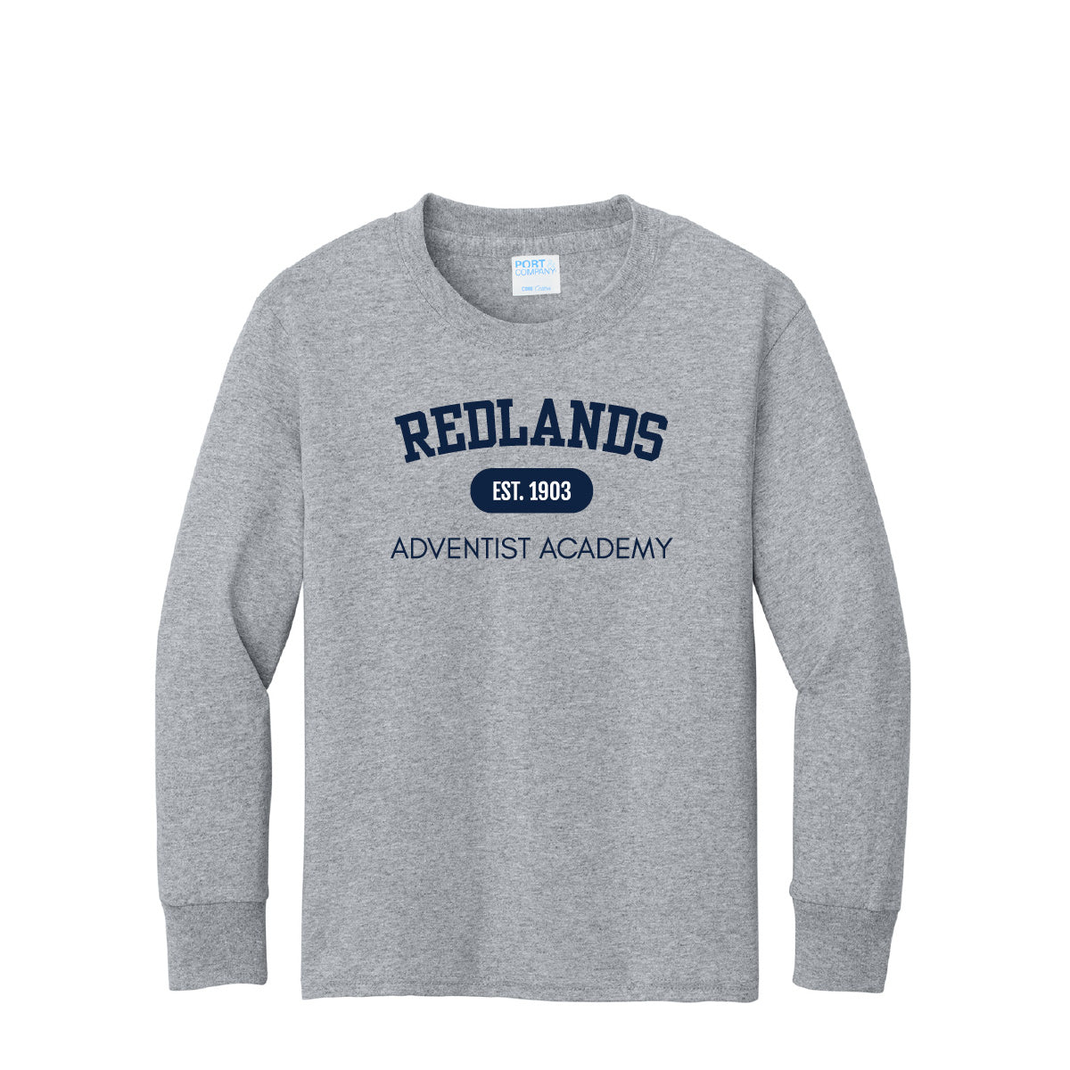 P.E. Uniform Youth Long Sleeve Core Cotton T-Shirt