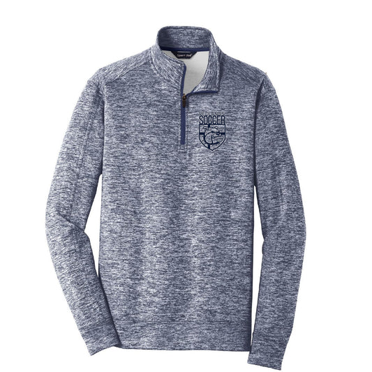 RAA Varsity Soccer PosiCharge Electric Heather Fleece 1/4-Zip Pullover