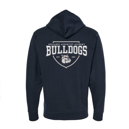 RAA Bulldogs Mid-Weight Navy Zip Hoodie