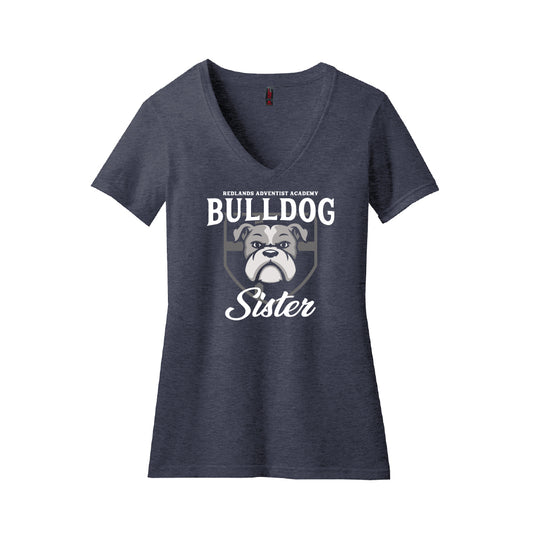 RAA Bulldog Sister Ladies V-Neck T-Shirt - Multiple Colorways