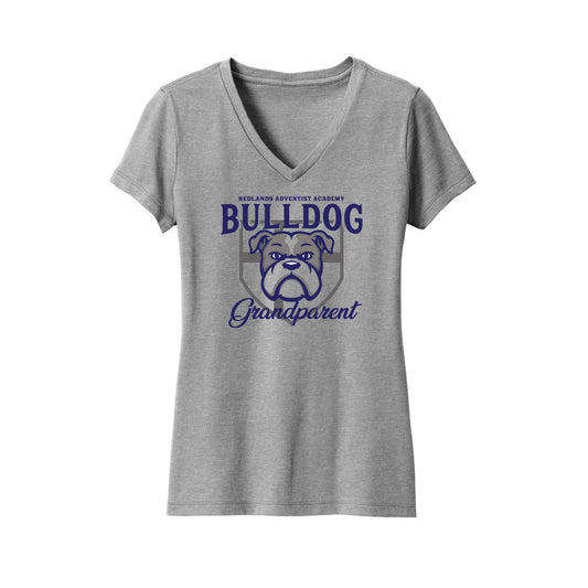 RAA Bulldog Grandparent Ladies V-Neck T-Shirt - Multiple Colorways