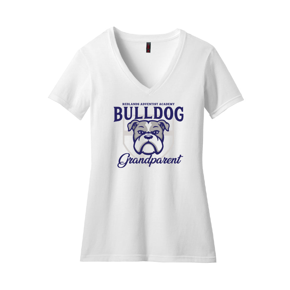 RAA Bulldog Grandparent Ladies V-Neck T-Shirt - Multiple Colorways