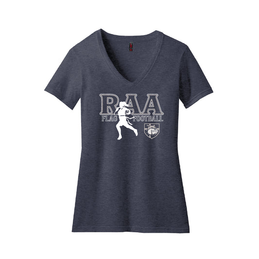 RAA Flag Football (Girls) Ladies V-Neck T-Shirt - Multiple Colorways