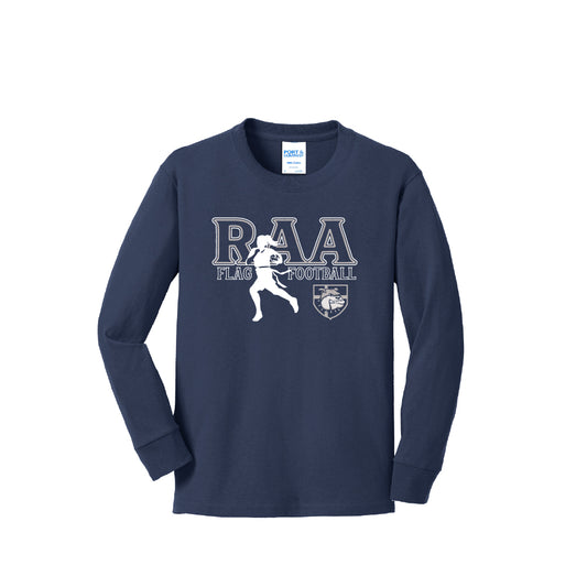 RAA Flag Football (Girls) Youth Long Sleeve T-Shirt - Multiple Colorways