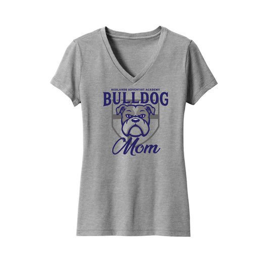 RAA Bulldog Mom Ladies V-Neck T-Shirt - Multiple Colorways