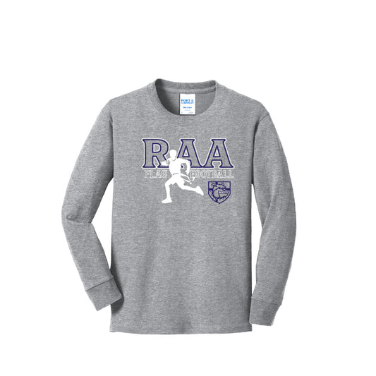 RAA Flag Football (Boys) Youth Long Sleeve T-Shirt - Multiple Colorways