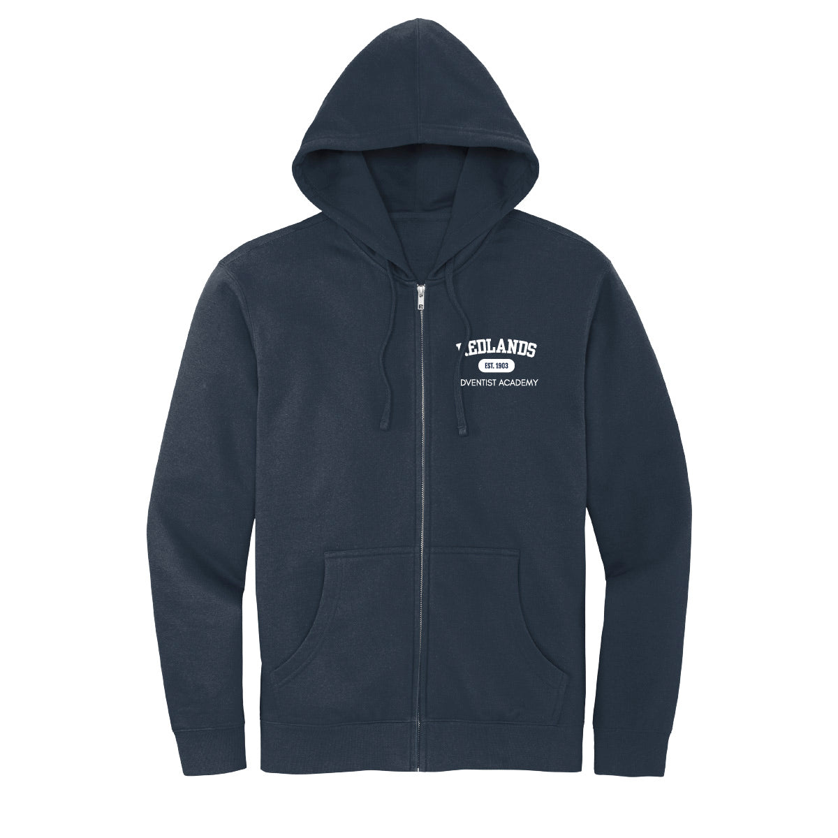 P.E. Mid-Weight Navy Zip Hoodie