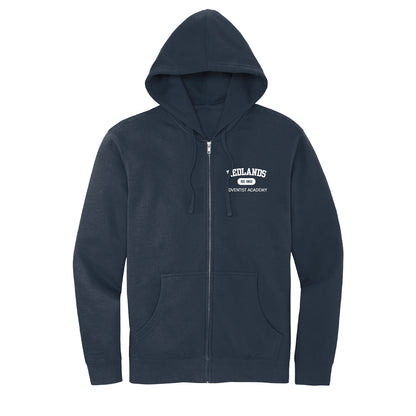 P.E. Mid-Weight Navy Zip Hoodie
