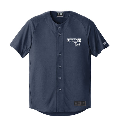 RAA Bulldog Dad New Era Full-Button Baseball Jersey