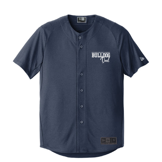 RAA Bulldog Dad New Era Full-Button Baseball Jersey