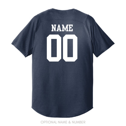 RAA Bulldog Dad New Era Full-Button Baseball Jersey