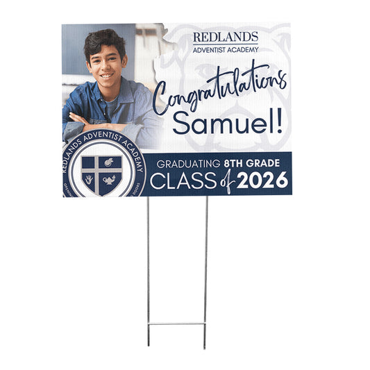 RAA Graduation Yard Sign - 8th Grade - 24inx18in